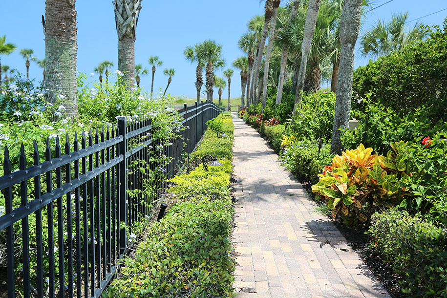 Nicely Landscaped Beach Pathway