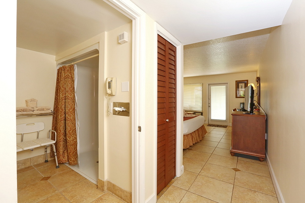 Garden View Handicap Accessible Room Shower