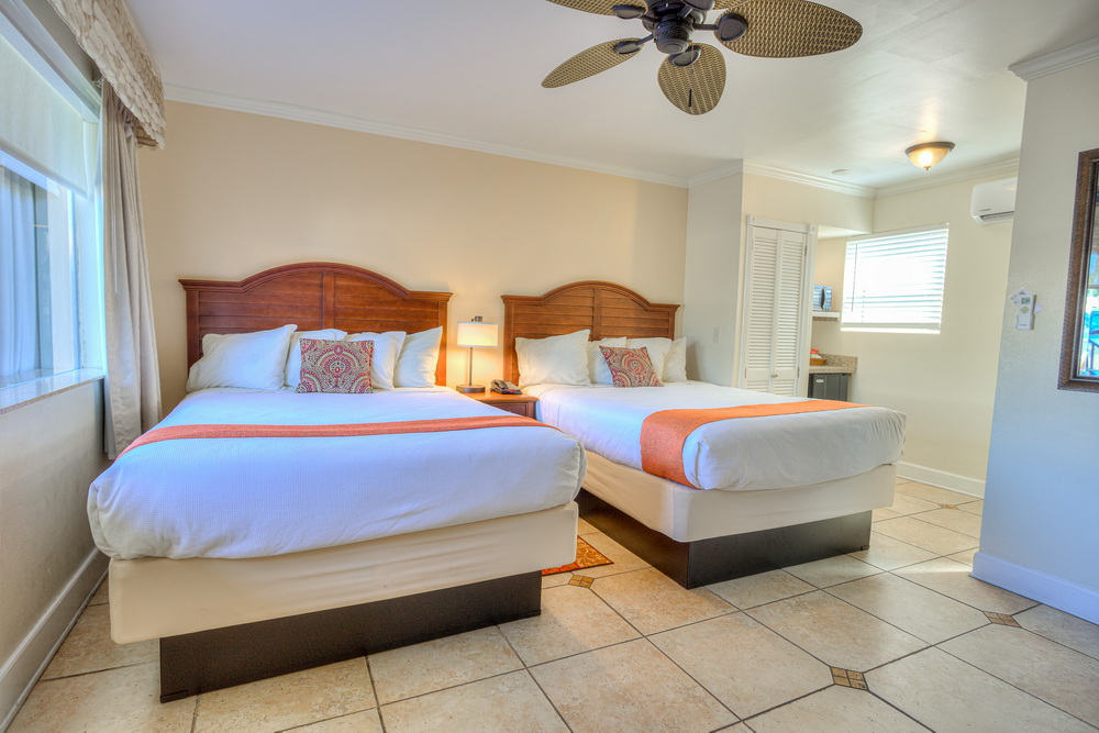 Pool Area Room with Two Queen Beds